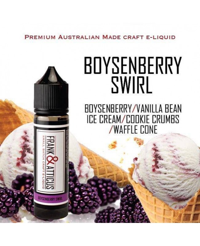 Frank and Atticus E-Liquid - Boysenberry Swirl E-Juice - 60ml - 20% OFF