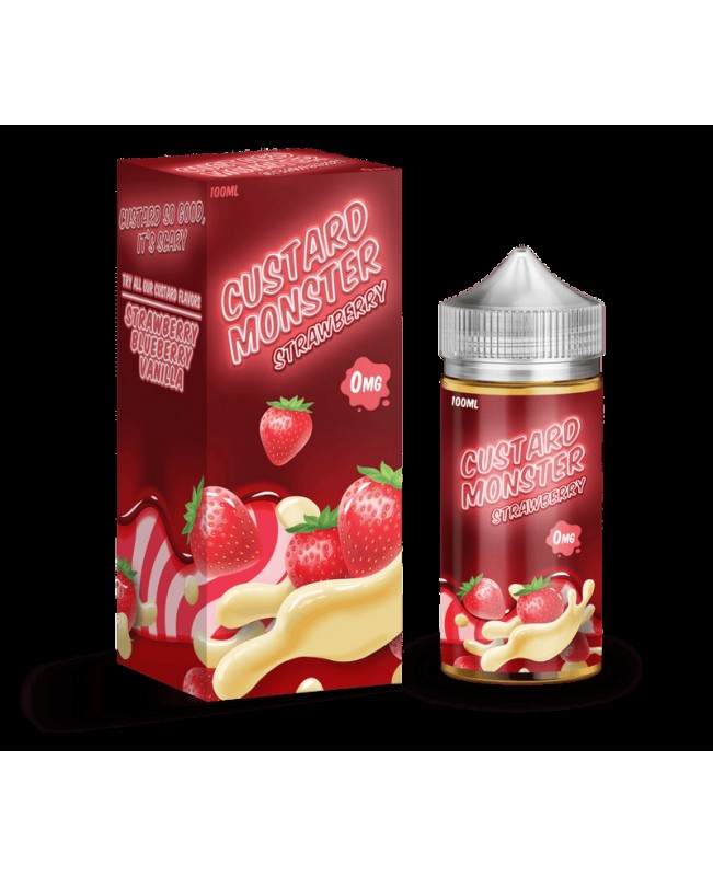 Custard Monster - Strawberry Custard - 100ml