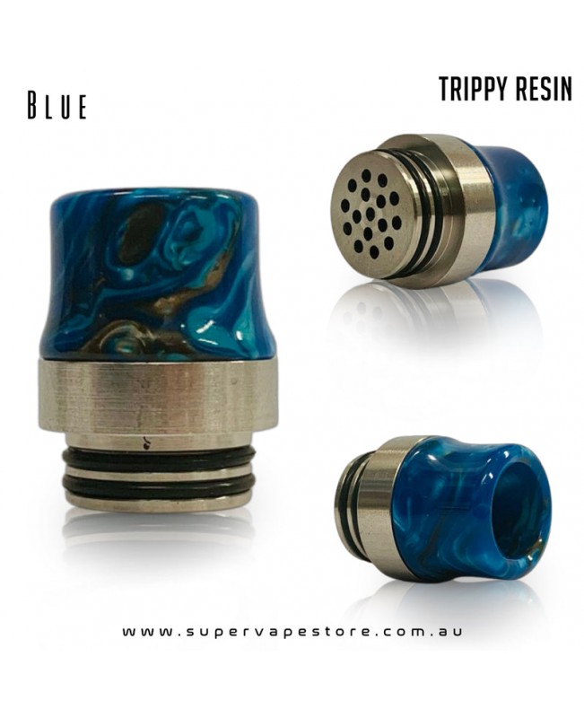 810 Drip Tips - Trippy Resin - Steel-Base Anti-Spit