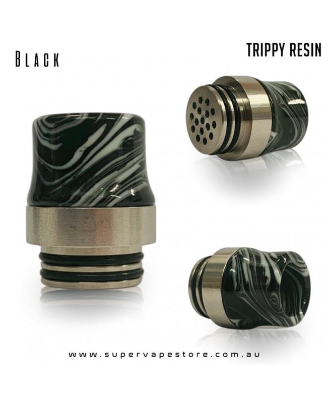 810 Drip Tips - Trippy Resin - Steel-Base Anti-Spit