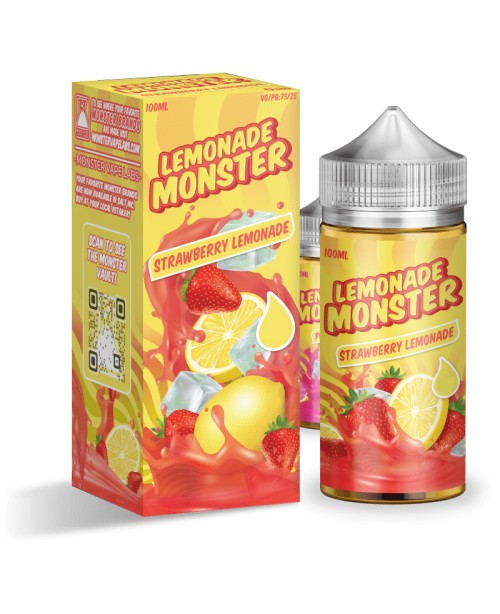 50% OFF - Lemonade Monster 100ml | Strawberry Lemo...