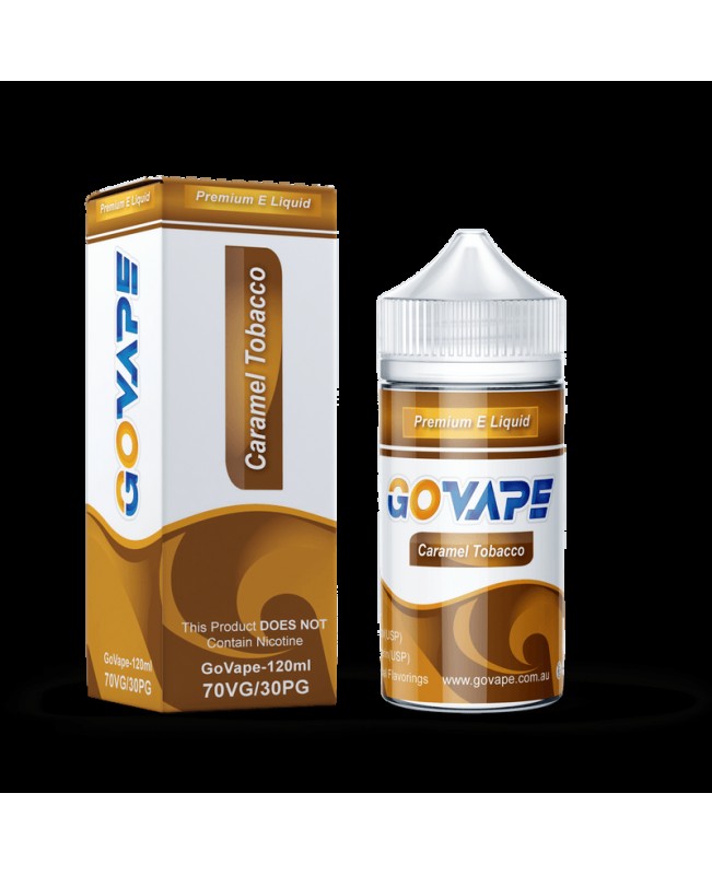 GO VAPE PREMIUM E-LIQUID - CARAMEL TOBACCO - 120ml