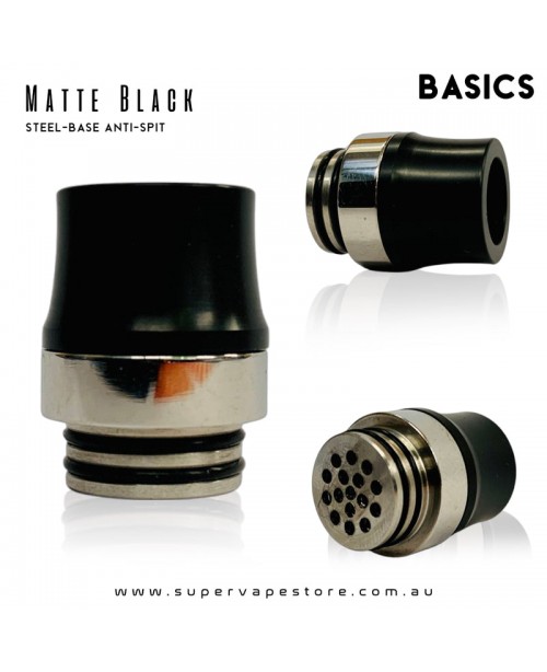 810 Drip Tips - Basics - Matte Black - Steel-Base ...