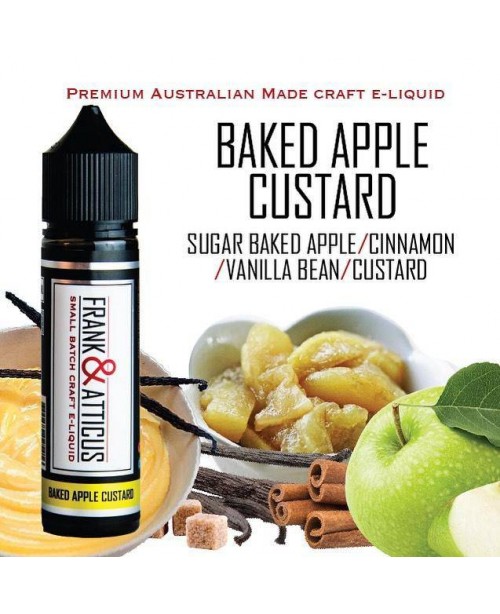 Frank & Atticus E-Liquid - Baked Apple Custard - 6...